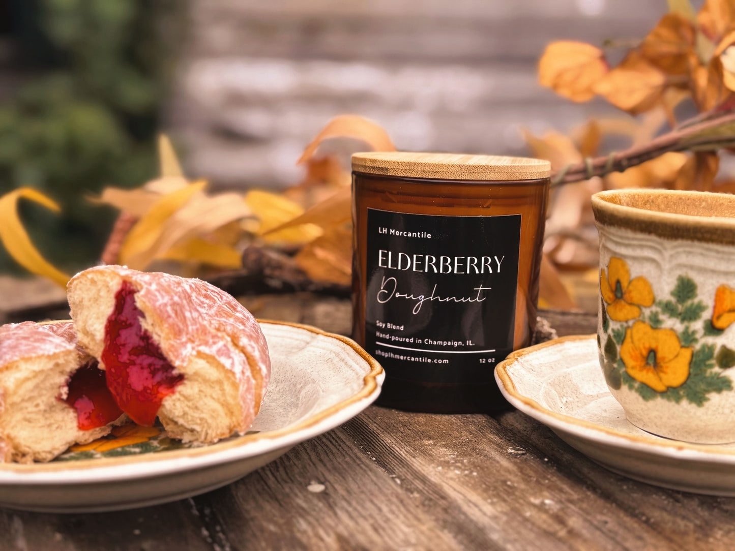 Elderberry Doughnut Soy Blend Candle