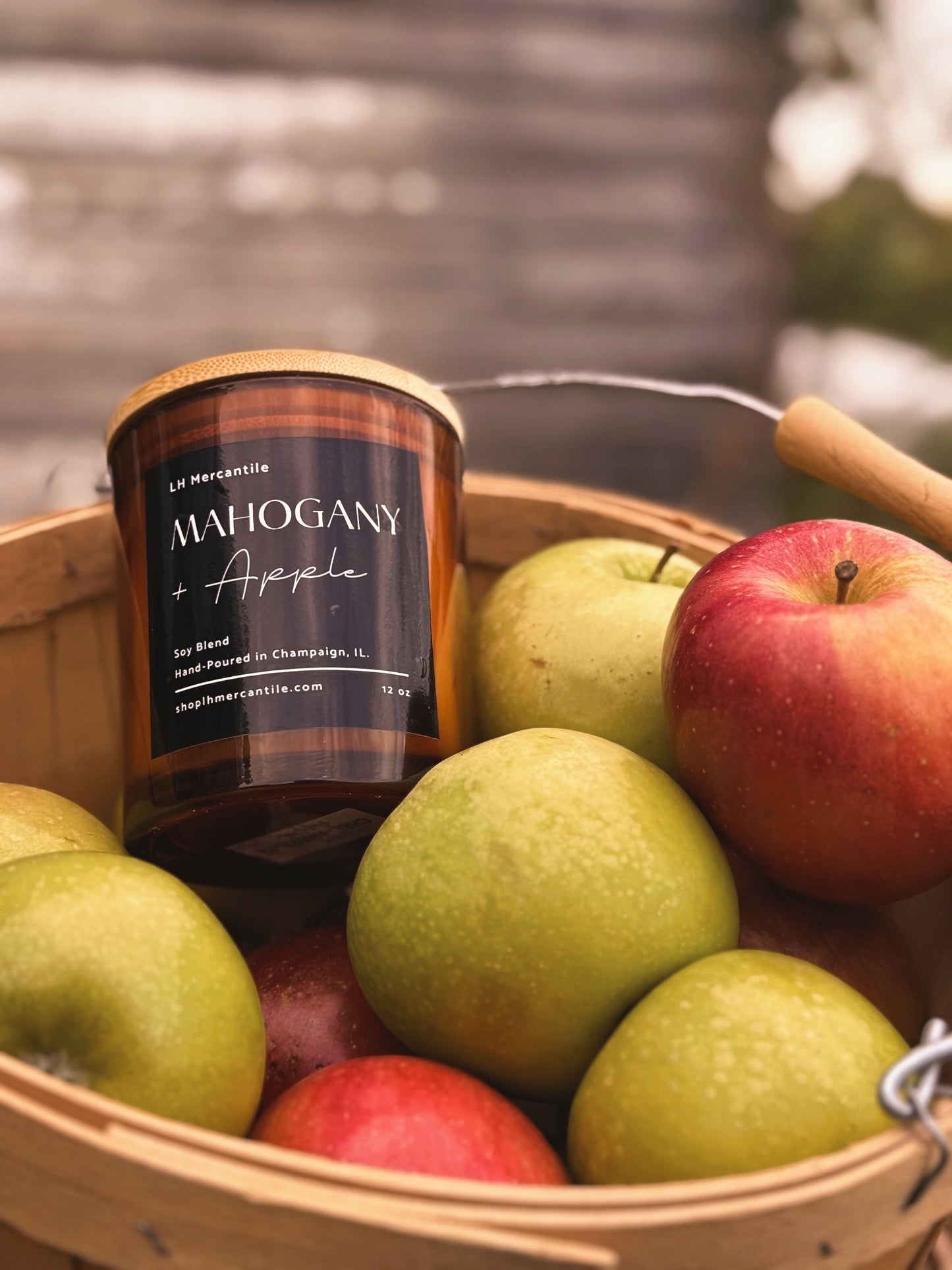 Mahogany + Apple Soy Blend Candle