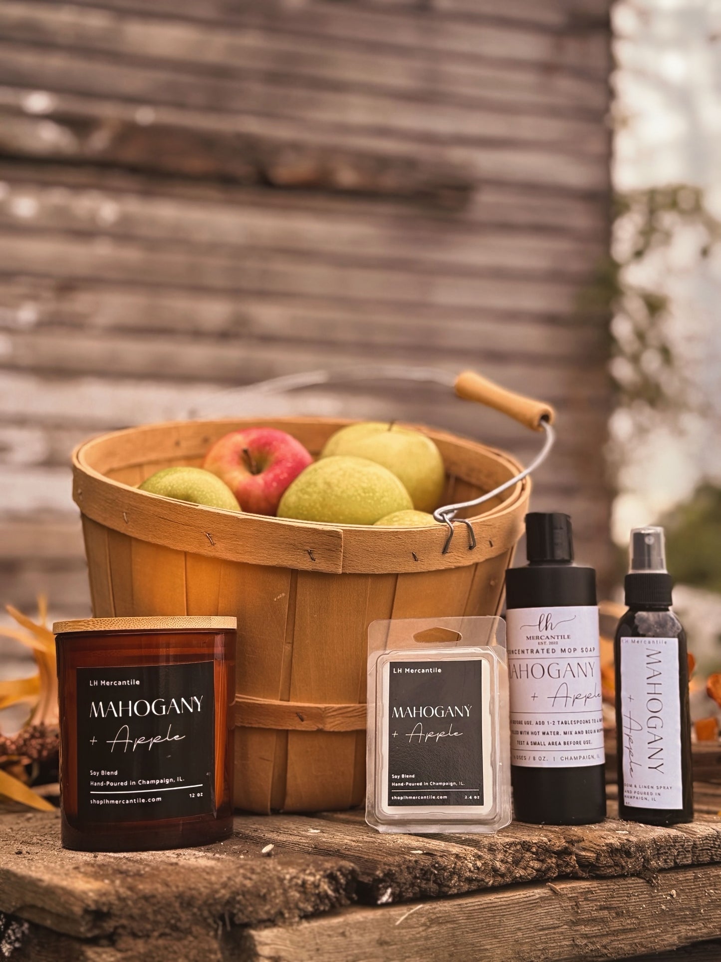 Mahogany + Apple Soy Blend Candle