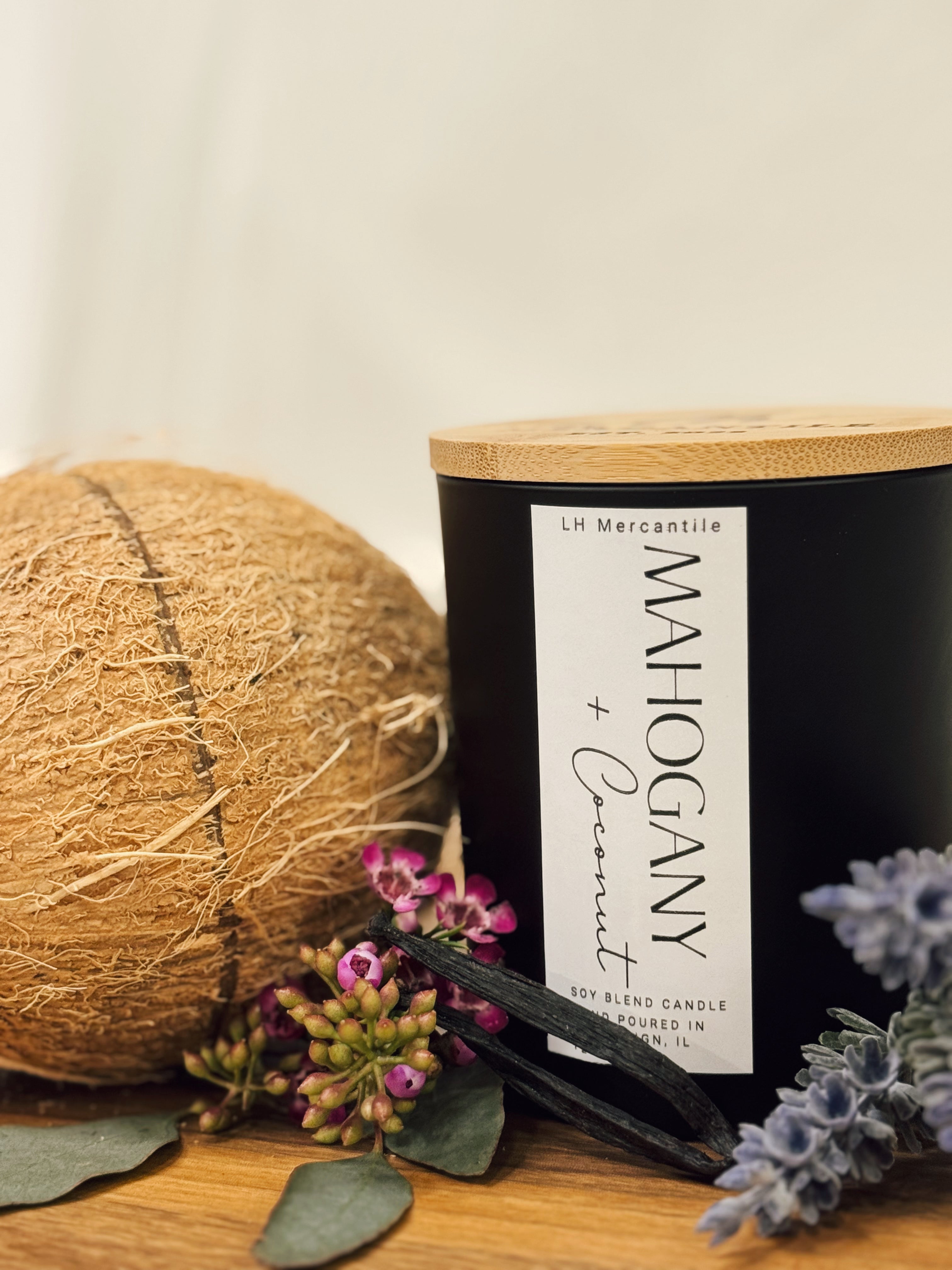 Mahogany + Coconut Soy Blend Candle