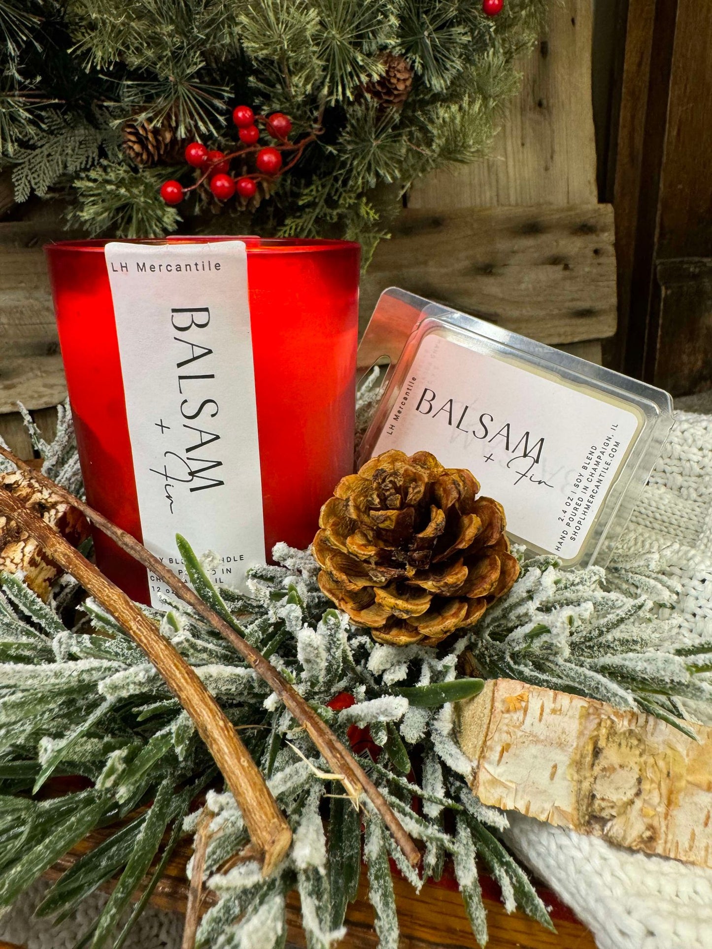 Balsam + Fir Luxury Candle