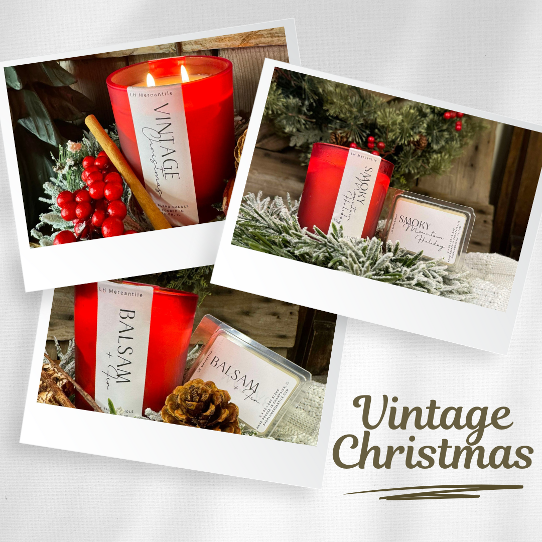 Vintage Christmas Candle Collection