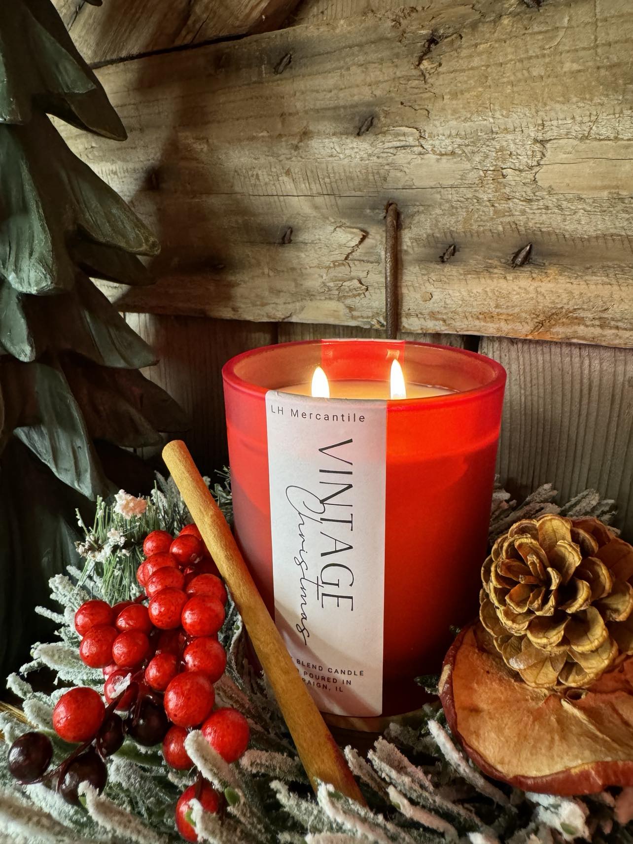 Vintage Christmas Luxury Candle