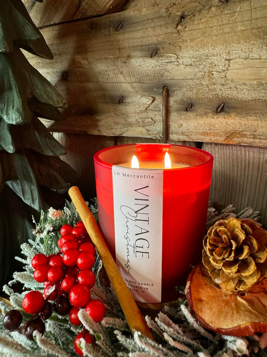 Vintage Christmas Luxury Candle